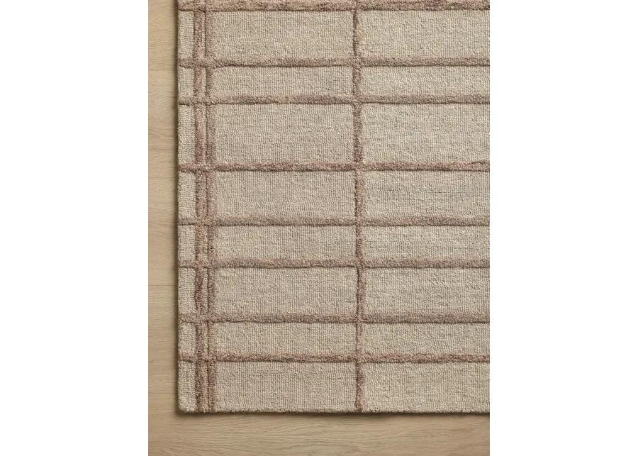 Bradley BRL-04 Rose / Blush 2''6" x 7''6" Rug by Chris Loves Julia