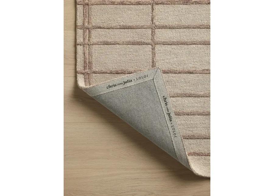 Bradley BRL-04 Rose / Blush 2''6" x 7''6" Rug by Chris Loves Julia