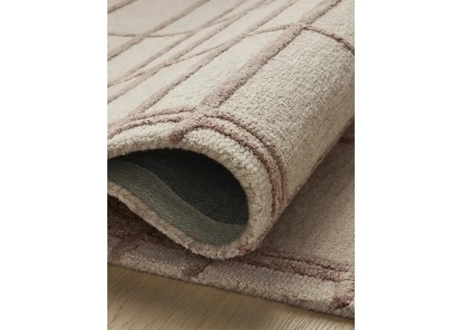 Bradley BRL-04 Rose / Blush 2''6" x 7''6" Rug by Chris Loves Julia