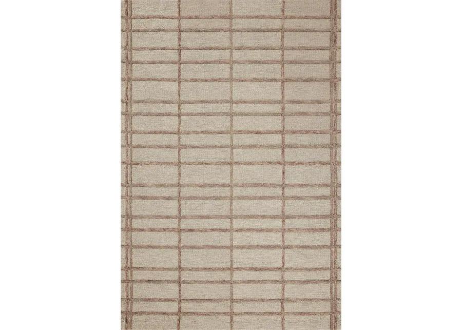 Bradley BRL-04 Rose / Blush 2''6" x 7''6" Rug by Chris Loves Julia