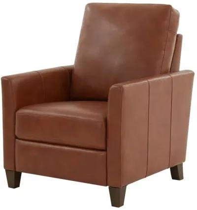 Comfort Pointe Penny Caramel Faux Leather Modern Recliner