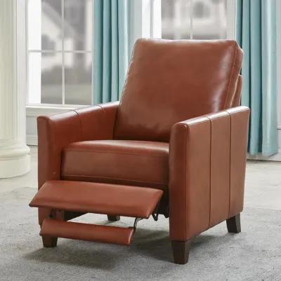 Comfort Pointe Penny Caramel Faux Leather Modern Recliner