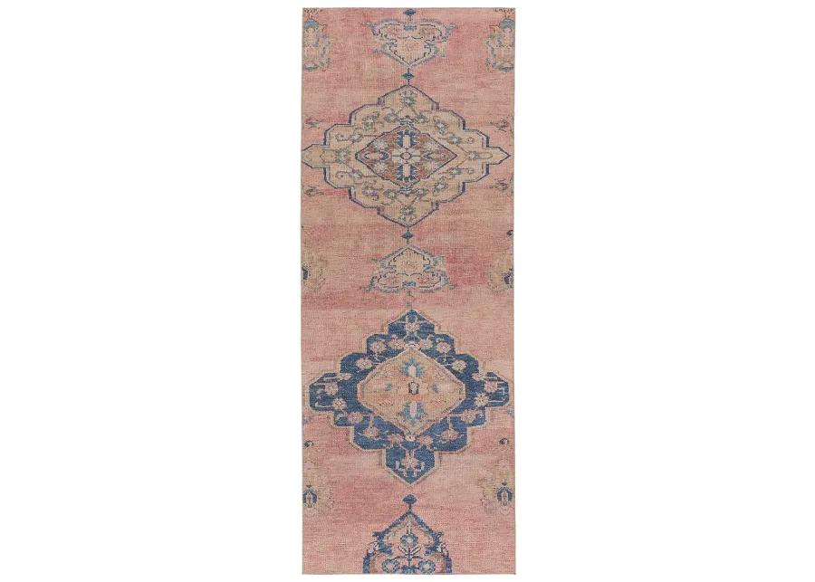 Canteena Clanton Pink 3'1" x 12' Runner Rug