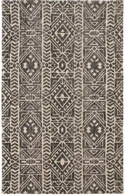 Colton 8627F Gray/Black/Ivory 2' x 3' Rug