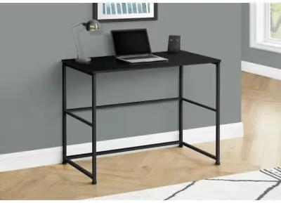 Monarch Specialties I 7776 Computer Desk, Home Office, Laptop, Left, Right Set-up, Storage Drawers, 40"L, Work, Metal, Laminate, Black, Contemporary, Modern