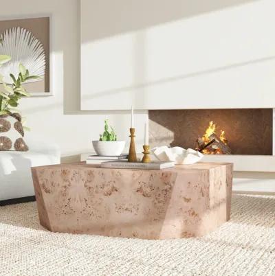 Avena Burl Square Coffee Table