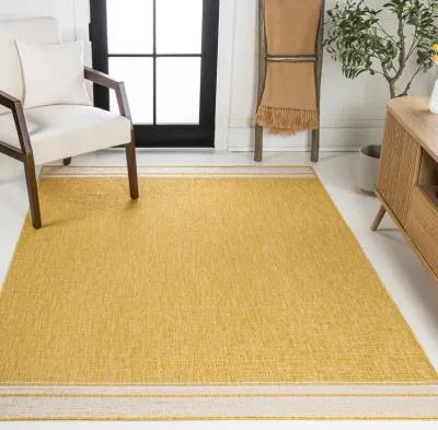 Alda Modern Minimalist Mingled Solid Indoor/Outdoor Area Rug