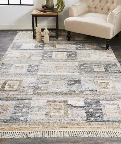 Beckett 0816F Gray/Taupe/Tan 5' x 8' Rug