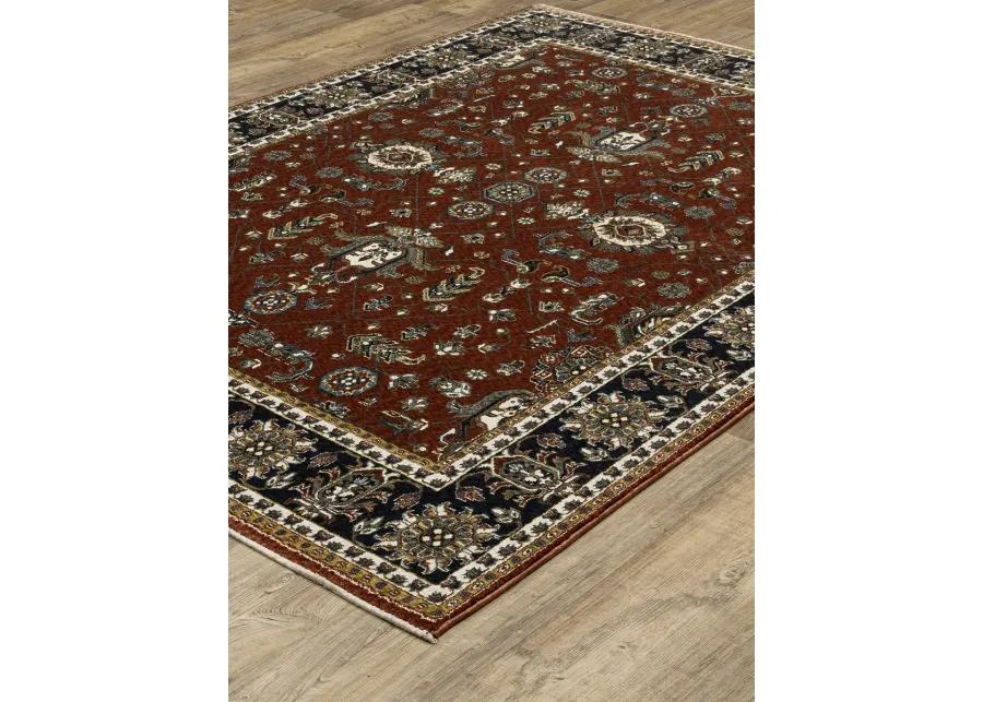 Vivian 9'10" x 12'10" Red Rug