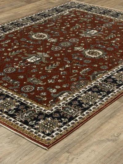 Vivian 9'10" x 12'10" Red Rug