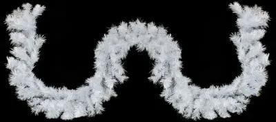 9' x 10" Icy White Iridescent Spruce Artificial Christmas Garland - Unlit