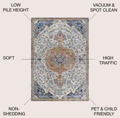 Lorena Ornate Boho Medallion Area Rug