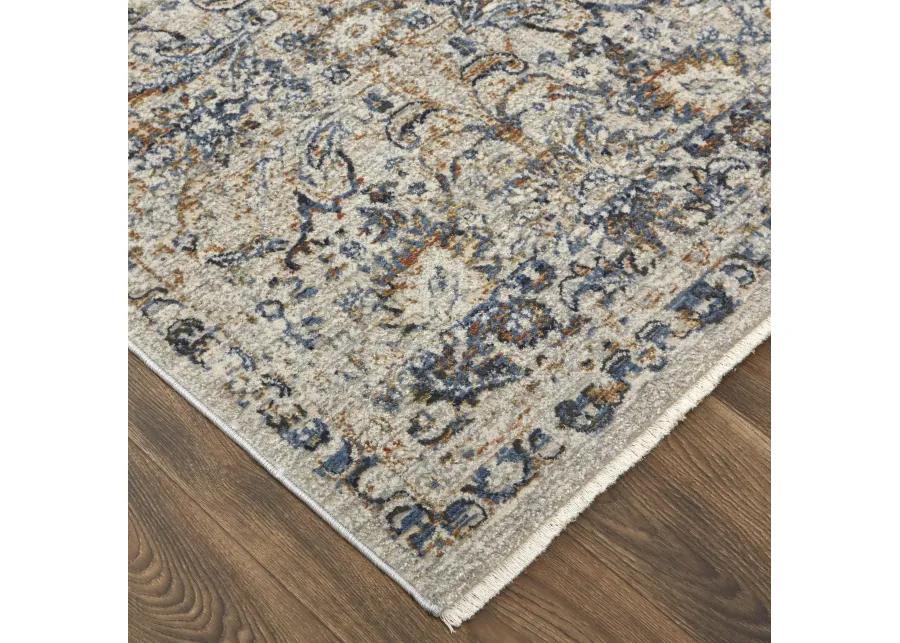 Kaia 39GNF Tan/Blue/Orange 3' x 10' Rug