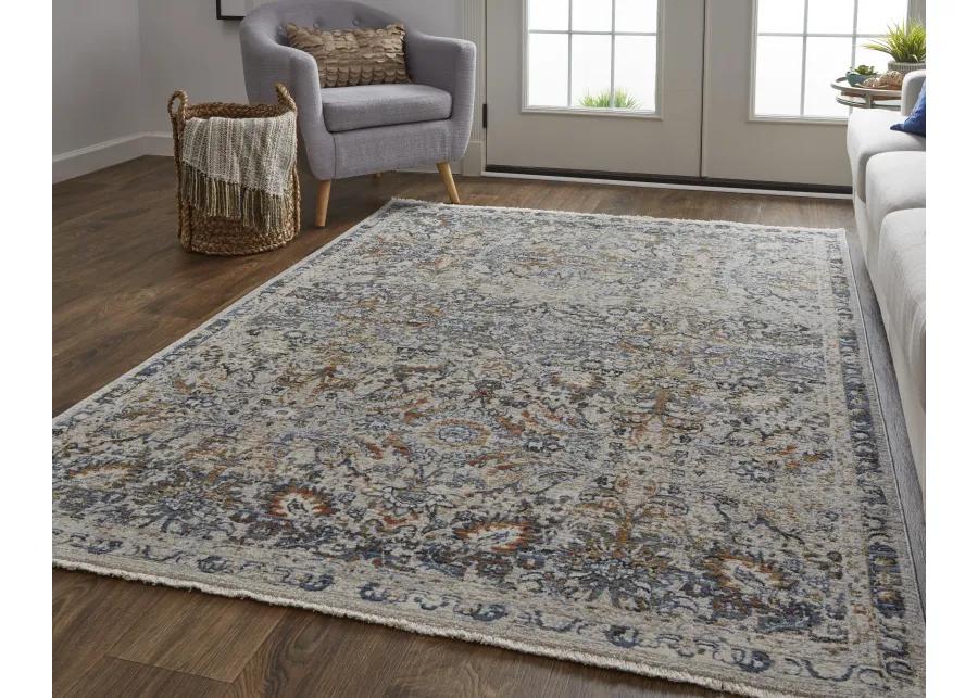 Kaia 39GNF Tan/Blue/Orange 3' x 10' Rug