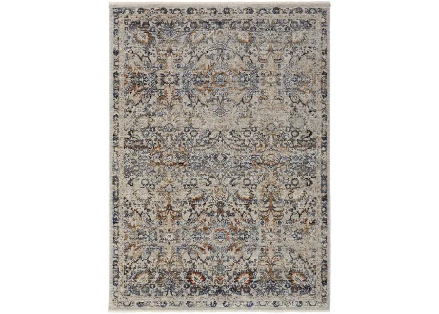 Kaia 39GNF Tan/Blue/Orange 3' x 10' Rug