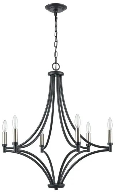 Spanish Villa 26'' Wide 6-Light Chandelier