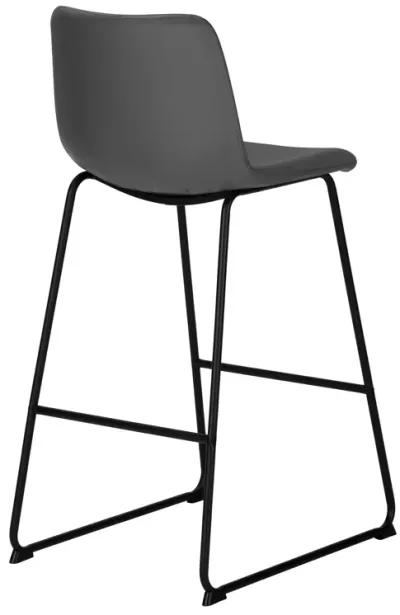 Monarch Specialties Office Chair, Bar Height, Standing, Computer Desk, Work, Pu Leather Look, Metal, Contemporary, Modern