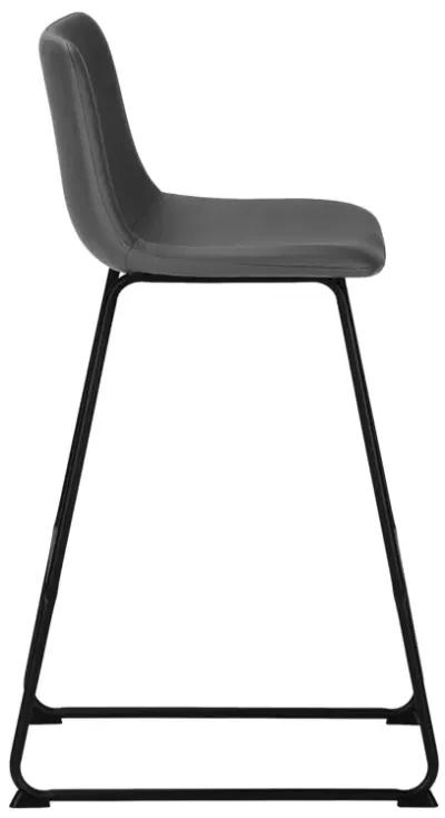 Monarch Specialties Office Chair, Bar Height, Standing, Computer Desk, Work, Pu Leather Look, Metal, Contemporary, Modern