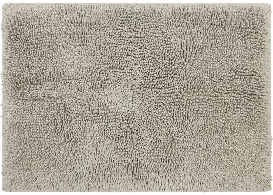 Classic Cotton Ii Cool Grey 1' 9" x 2' 10" Bath Mat