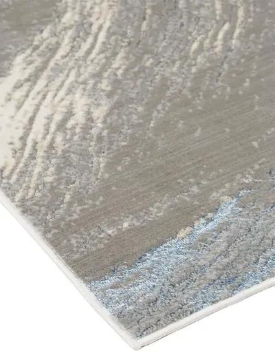 Azure 3524F Gray/Ivory/Blue 13' x 20' Rug