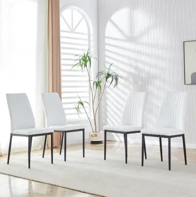 Merax Modern Dining Table with 6 Chairs Set