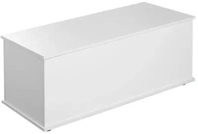 Multi Purpose White Wooden Storage Box, Organizer and Bench Perfect Furniture to Add Accent in Entryway and keep Shoes, Bedroom Bench, Playroom Storage or Window Table in your Living Room