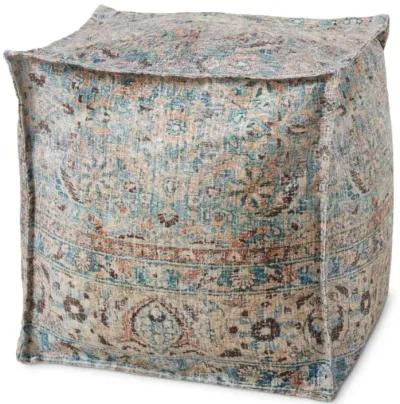 Poufs LPF0025 Gold / Multi 18"W x 18"D x 18"H