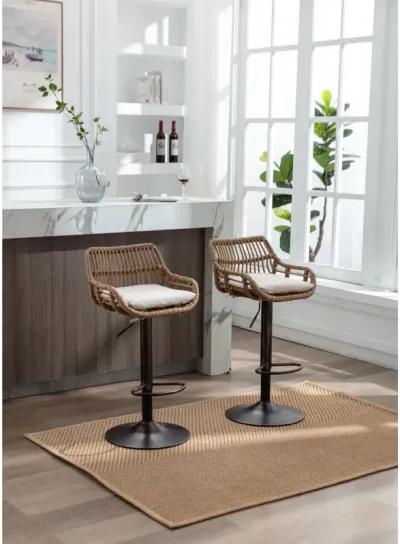 2 Piece/S Swivel Bar Stools Set for Kitchen or Dining Room