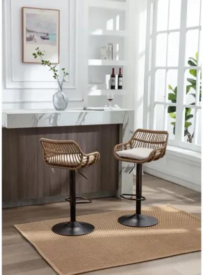 2 Piece/S Swivel Bar Stools Set for Kitchen or Dining Room