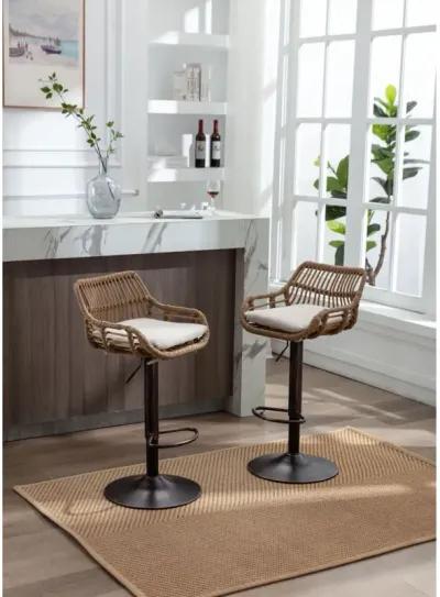 2 Piece/S Swivel Bar Stools Set for Kitchen or Dining Room