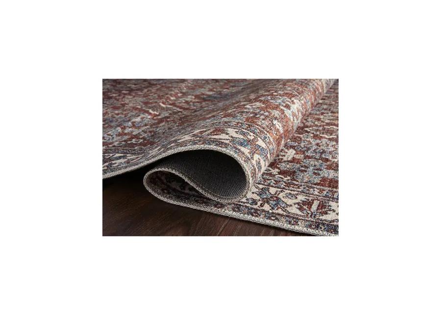 Lenna LEA04 Brick/Sky 7'6" x 9'6" Rug