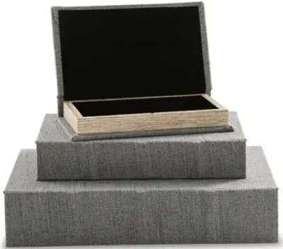 Jolina Box in Gray (Set of 3)