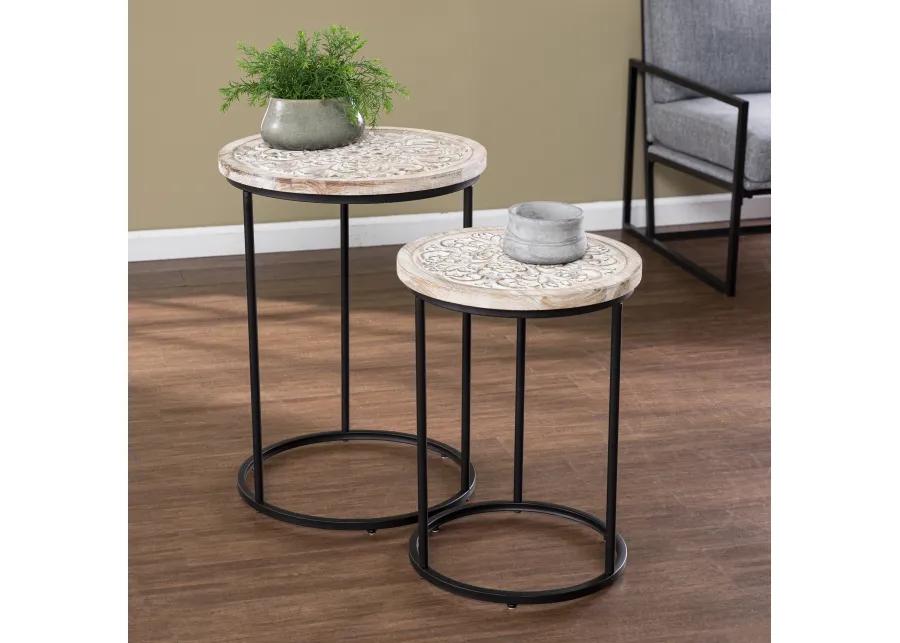 Swendland Round Accent Tables 2pc Set