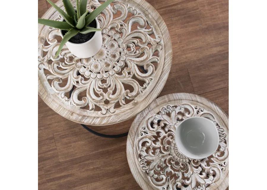 Swendland Round Accent Tables 2pc Set