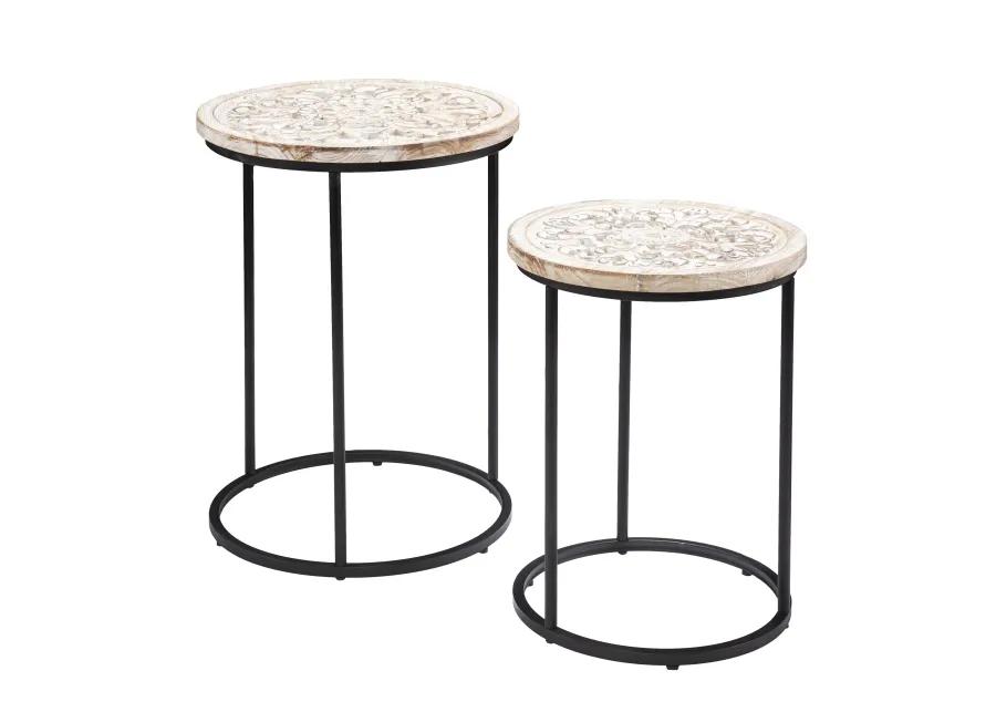 Swendland Round Accent Tables 2pc Set