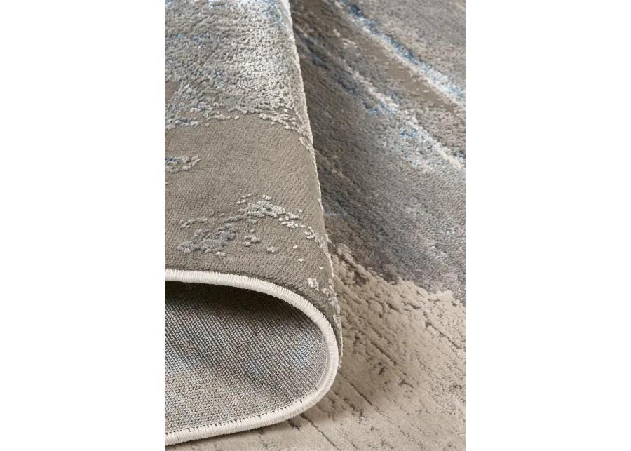 Azure 3406F Gray/Ivory/Blue 10' x 13'2" Rug