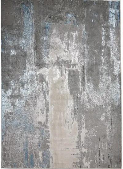 Azure 3406F Gray/Ivory/Blue 10' x 13'2" Rug