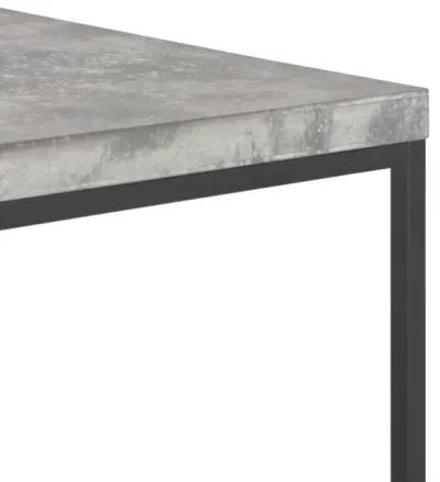 vidaXL Coffee Table 29.5"x29.5"x15" Concrete Look