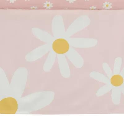 Lambs & Ivy Daisy Dreams 3-Piece Crib Bedding Set - Pink, White, Modern, Garden