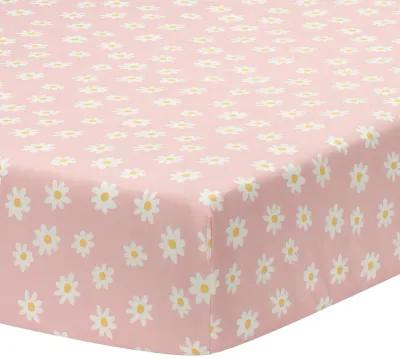 Lambs & Ivy Daisy Dreams 3-Piece Crib Bedding Set - Pink, White, Modern, Garden