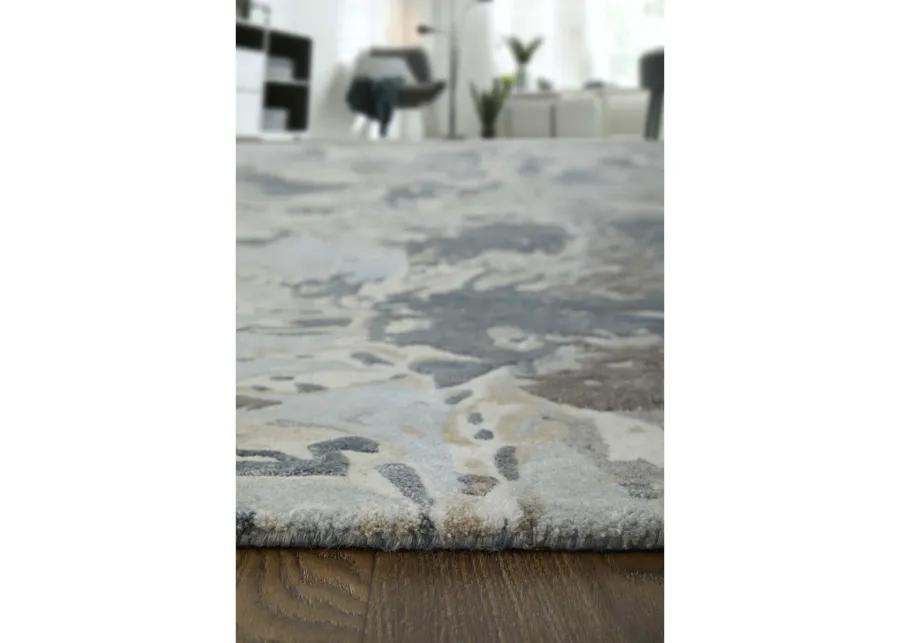 Zarah 8918F 10' x 14' Blue/Taupe/Green Rug