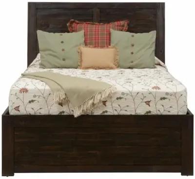 Jofran Kona Grove Distressed Rustic Solid Acacia Queen Storage Bed