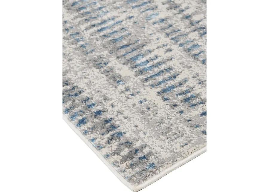 Azure 3402F 3'11" x 6' Blue/Gray/Ivory Rug