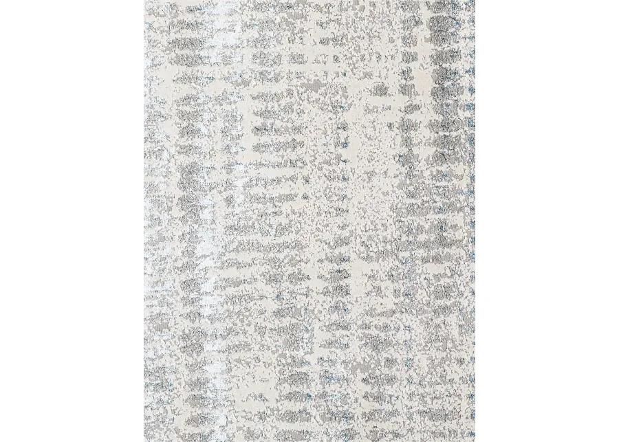 Azure 3402F 3'11" x 6' Blue/Gray/Ivory Rug