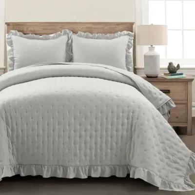 Reyna Ruffle Reversible Oversized Quilt 3Pc Set