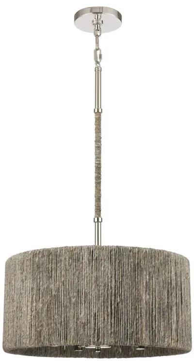 Abaca 18" Wide 4-Lt Chandelier