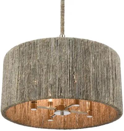 Abaca 18" Wide 4-Lt Chandelier