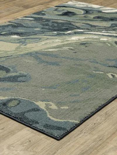 Seneca 7'10" x 10' Blue Rug