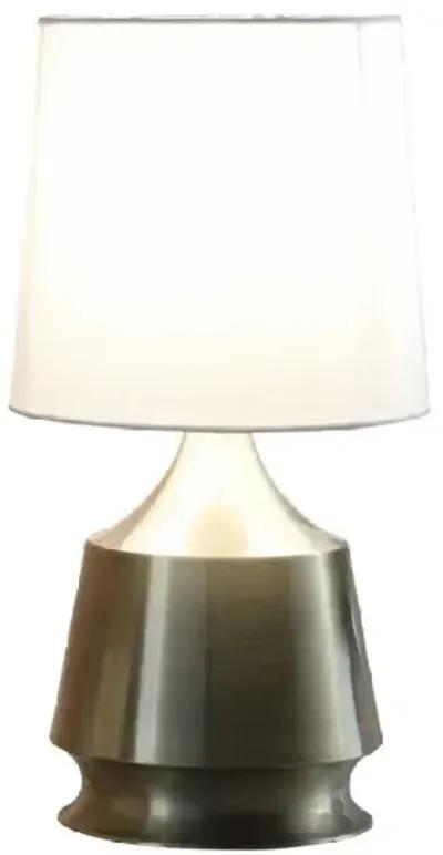 14-Inch Ellis Antique Brass Metal Table Lamp