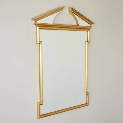 Broken Pediment Gold Mirror